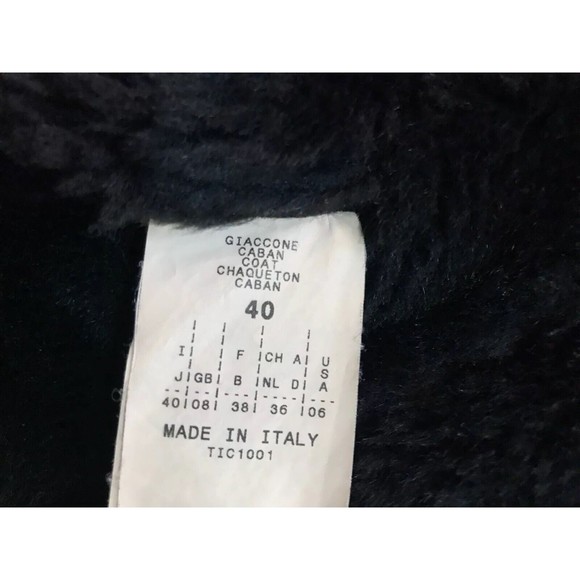 Max & Co Italy Womens Faux Suede Lined Jacket IT 40 US 6 Small S Medium M Black - Picture 10 of 14